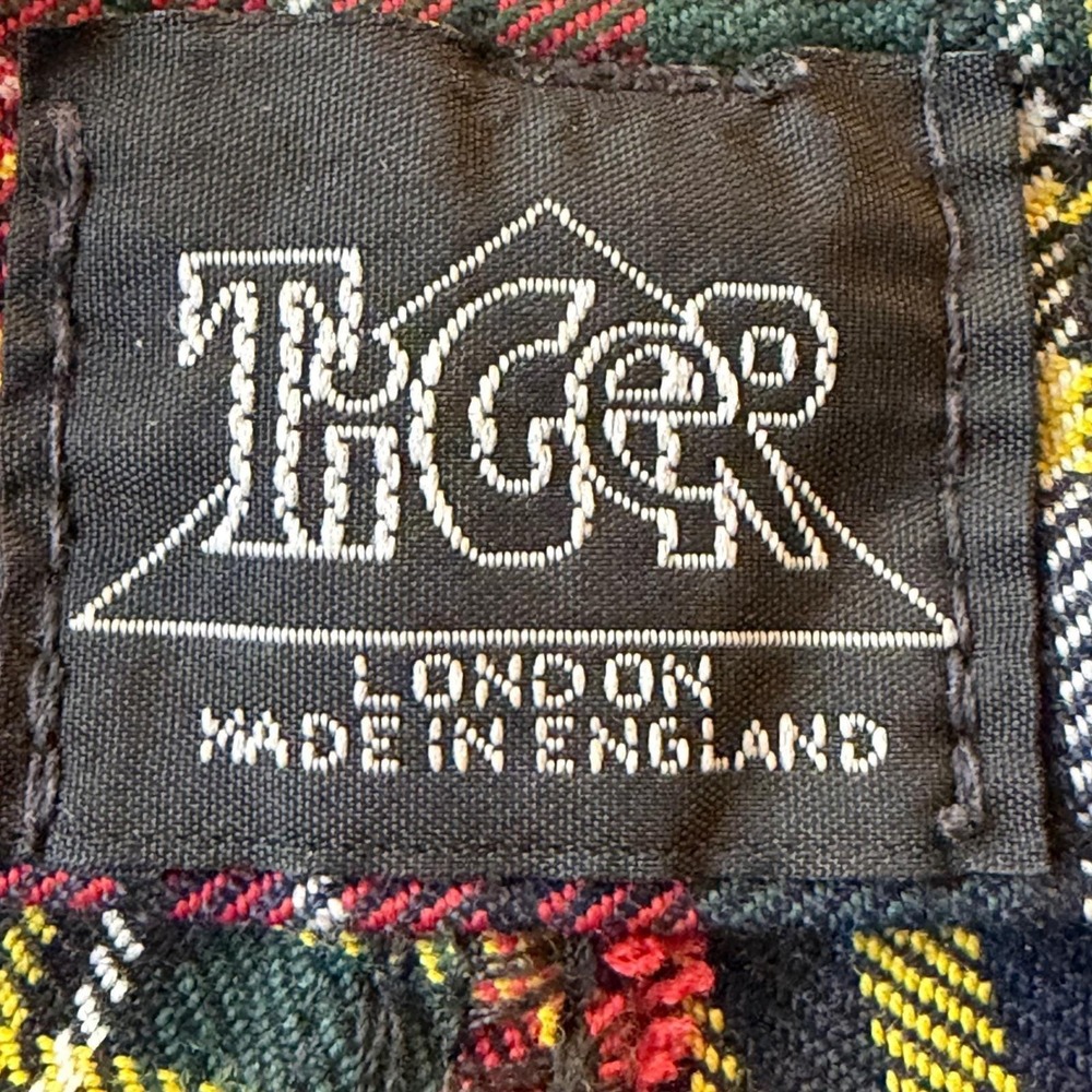 Vintage Tiger of London Plaid Cargo Pants High Waisted Bondage Punk Rock 30 - Picture 12 of 16